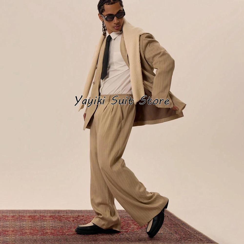 

Полный мужской костюм для мужчин Мужской полосатый костюм из двух предметов Костюм для взрослых Мужские костюмы Роскошная мужская одежда Мужская роскошная одежда Костюмы