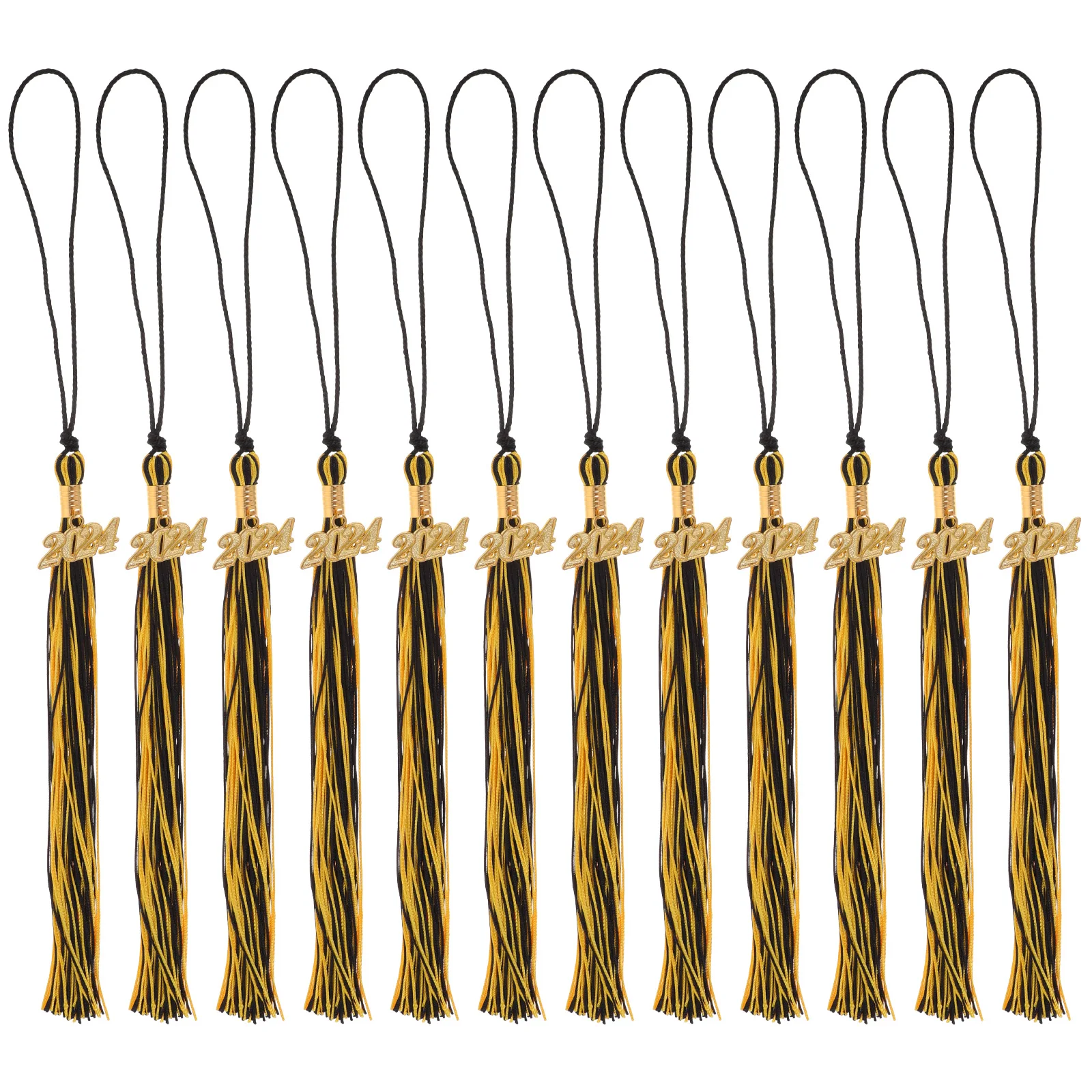 

12 шт., выпускная кепка с кисточками, украшения из сплава, аксессуары для шляп, принадлежности для церемонии, элегантный дизайн, незаменимый выпускной наряд