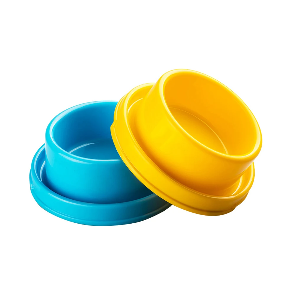 

2pcs Bowl for Dogs Puppy Food Water Feeder Anti Slip Easy Clean Home Pet Shop Dog Feeding Bowls Travel Small Size Pet Supplies