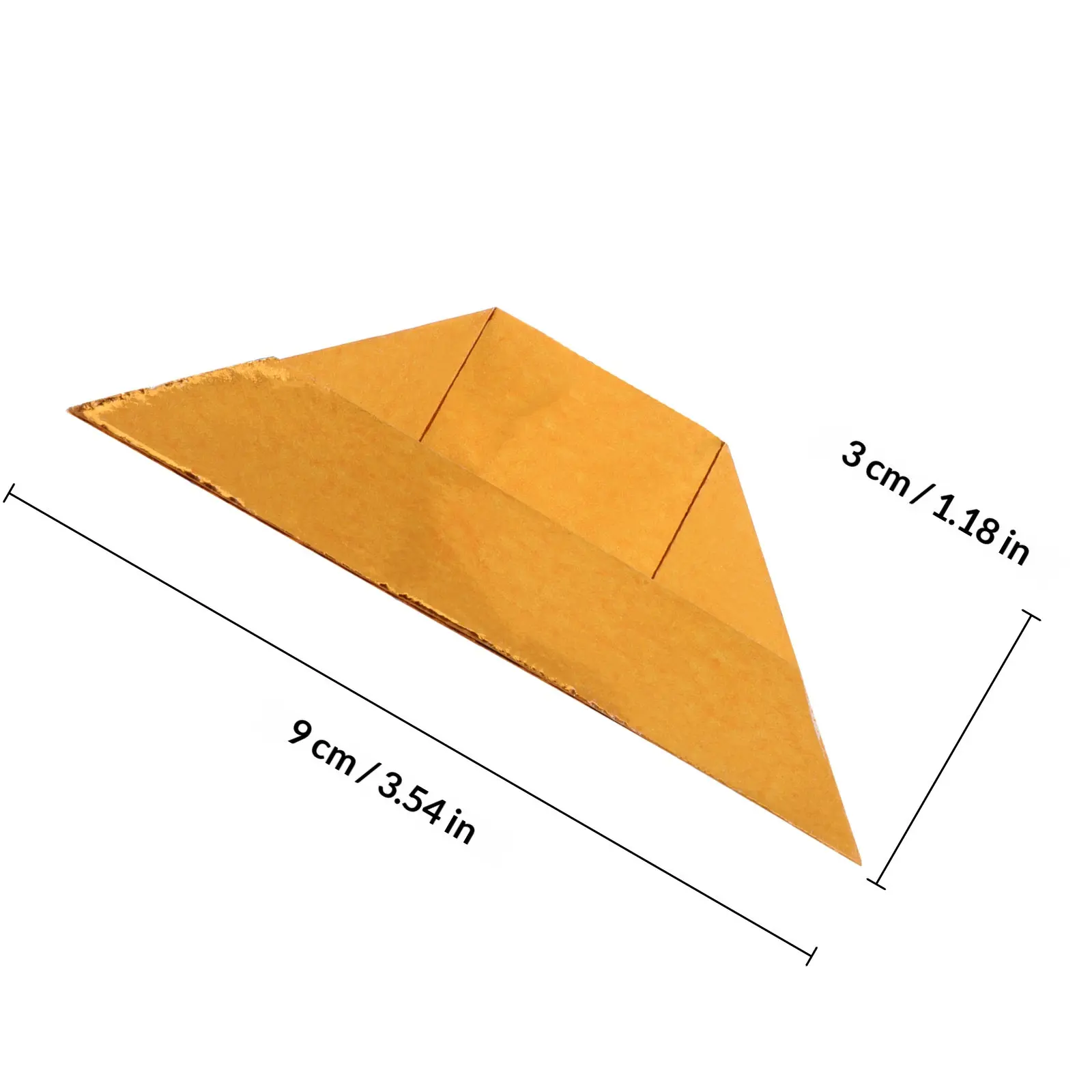 400Pcs Paper Folding Gold Ingot Handmade DIY Worship Supplies Ancestor Tribute Burning Tomb-Sweeping Day Paper
