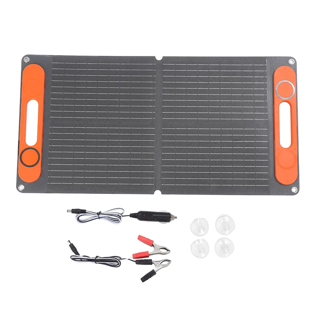 

Camping Trip 80W Solar Panel 12V Battery Charger Foldable Solar Panel Kit Car Battery Compatibility Efficient Charging