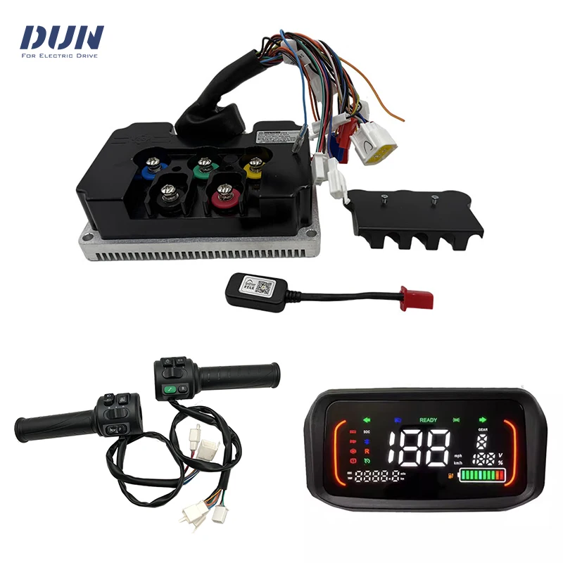 

Fardriver ND84680 340A 48V-72V DC Phase 680A V2 Датчик Холла Контроллер BLDC с дисплеем N7 и дроссельной заслонкой для двигателя 4KW-6KW