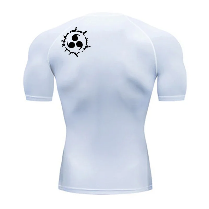 Men's Compression Shirt Short Sleeve Crew Neck Quick Dry Gym Fitness Athletic Workout Base Layer Top
