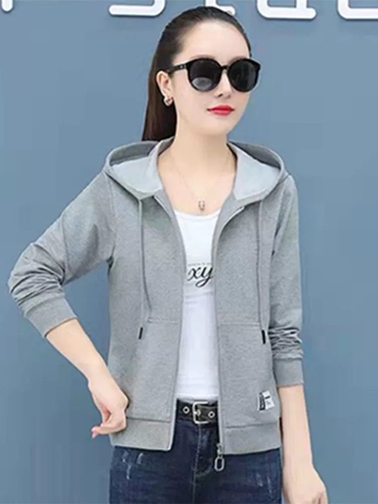 Ort zíper hoodie feminino primavera outono fino gola esporte sle jaet senhoras comute sle tubo reto pe