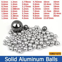 Lames sphpopularité à billes lisses solides en aluminium de précision, perle, Ik10000, 0.5, 0.6, 0.7, 0.8, 0.9, 2, 3, 4, 1/1-30mm, 1 à 6/8 pièces