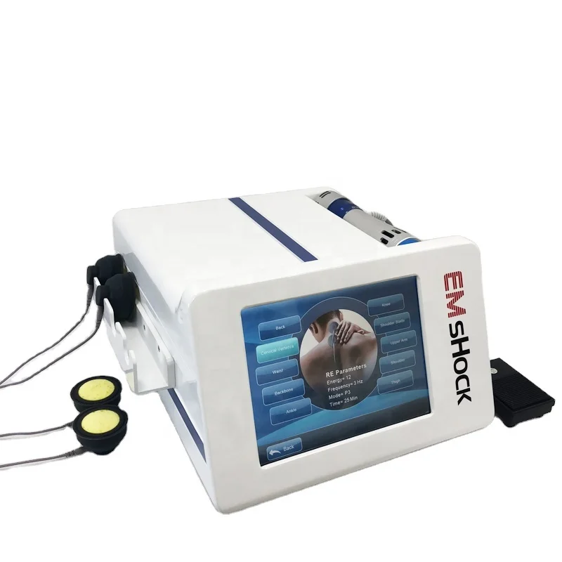 Professional 30HZ 10.4 inch 2 in 1 EMS physical therapy relieve pain shockwave  machine