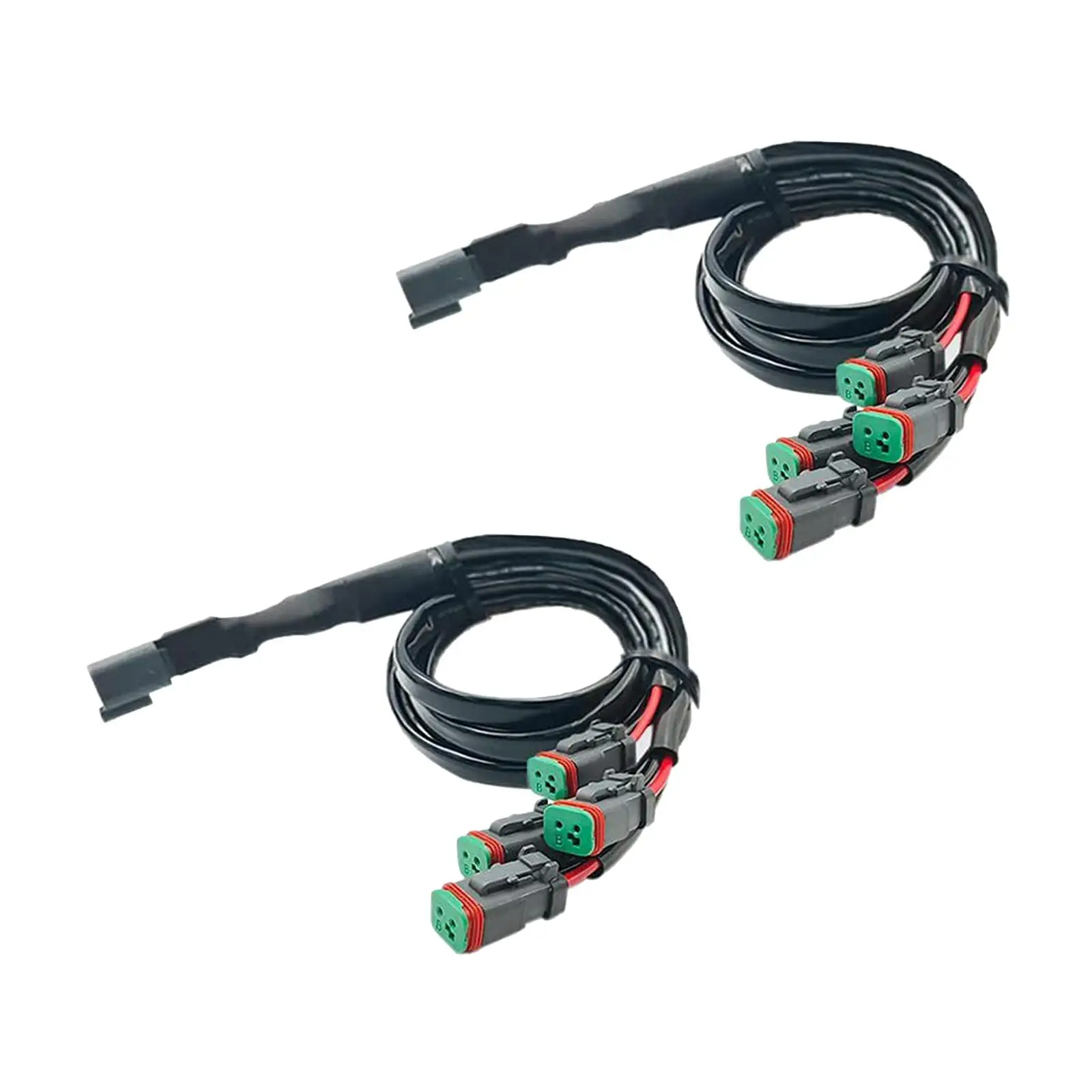 2x Universal DT Dtp Adapters Connectors Wiring Harness 2 Pin Socket Heavy Duty