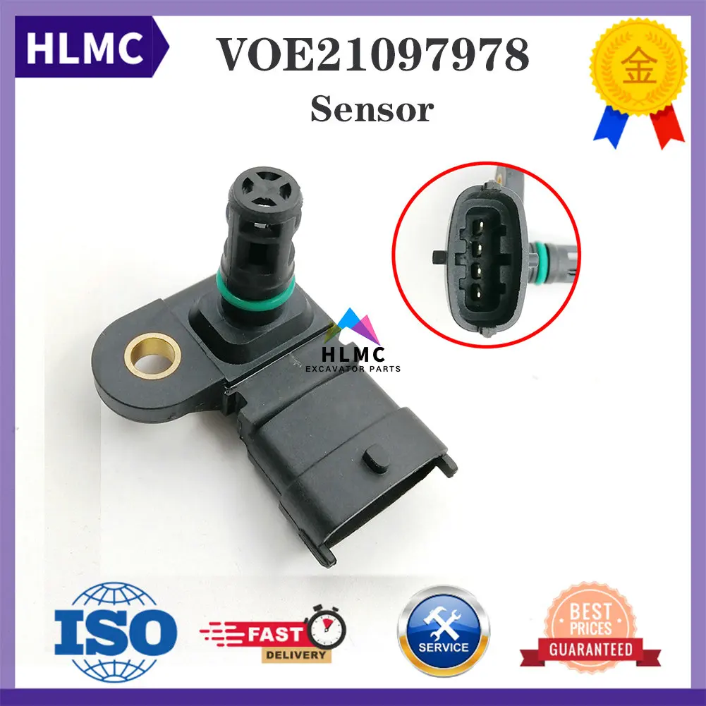 

Air Pressure Sensor VOE21097978 21097978 04216645 Excavator EC140 EC160 EC180 EC220 EC250 EC300 EC340 EC350 EC480