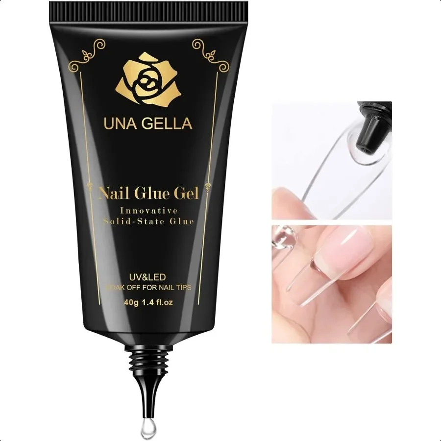 

Гель-клей для ногтей Solid Nails Gl ue Gel 40 мл Лампа для отверждения Needed Soak Off G LUE Strong Nail G LUE G el для акриловых накладных ногтей Tips E