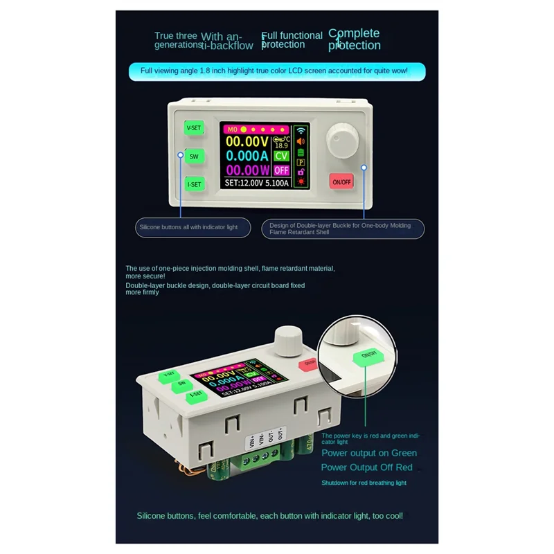 

Регулируемый источник питания постоянного тока с ЧПУ, понижающий преобразователь постоянного тока SK150S, регулируемый регулятор напряжения, модуль солнечной зарядки-B91B