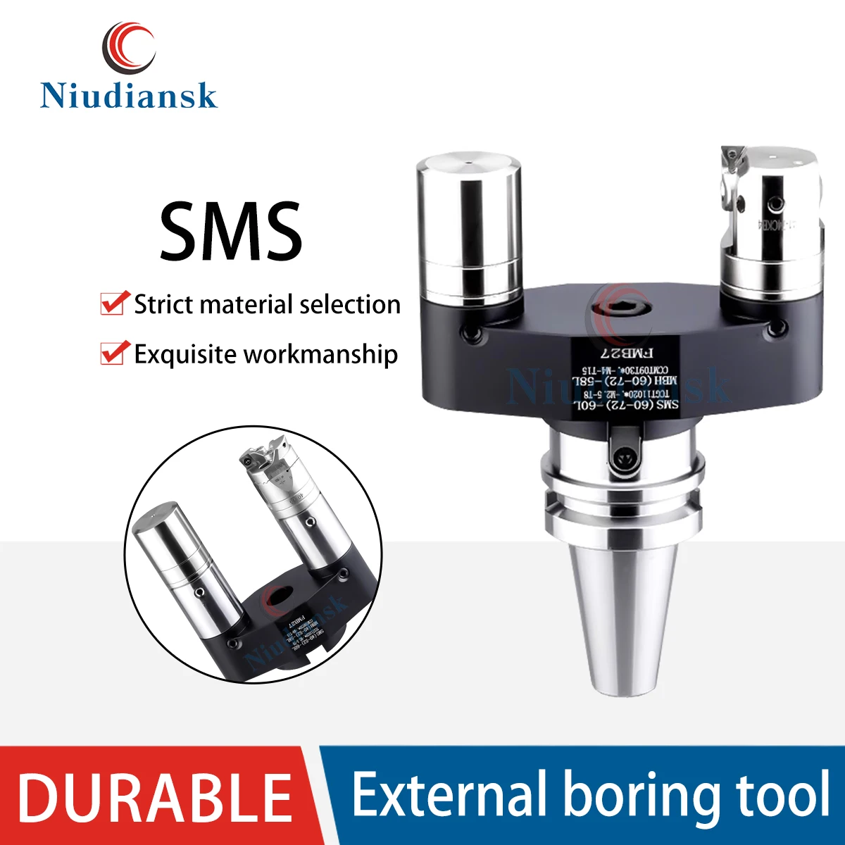 

SMS Adjustable Outer Circle Boring Tools Machining Center External Boring Bar EWN Boring Head Outer Diameter Boring Tool Holder