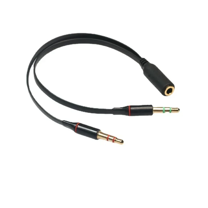 3.5mm Mic Stereo Audio Adapter Audio Cable For PC Laptop 1 3.5mm Female to 2 Male Y-Splitter Cable Audio cable adapter In Stock