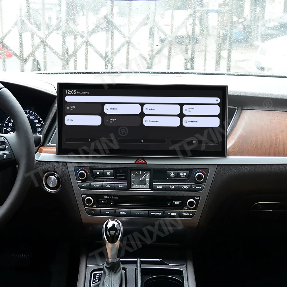 

15,8-дюймовая автомагнитола Android 15 для Hyundai Genesis 2013-2016, автомобильный мультимедийный видеоплеер, GPS-навигация, Carplay, сенсорный экран