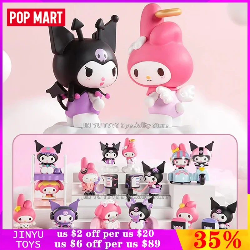 

POP MART Sanrio Family Best Friend Sweetheart Series Mystery Box Kawaii Action Figure Cartoon Model Toys Birthday Surprise Gifts