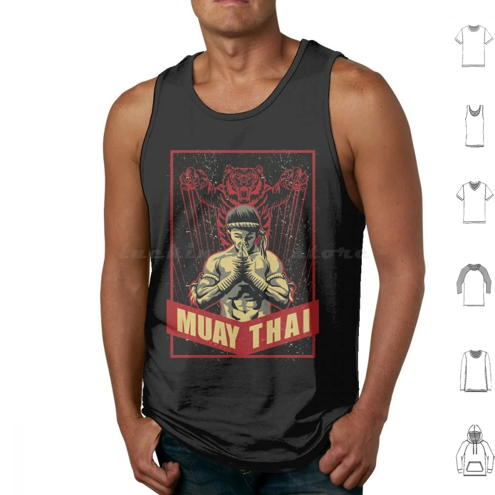 Muay Thai Tiger Tank Tops Vest Sleeveless Muay Thai Clan Muay Thai Thailand Muay Thai Boxer Muay Thai Boxing Muay Thai Muay