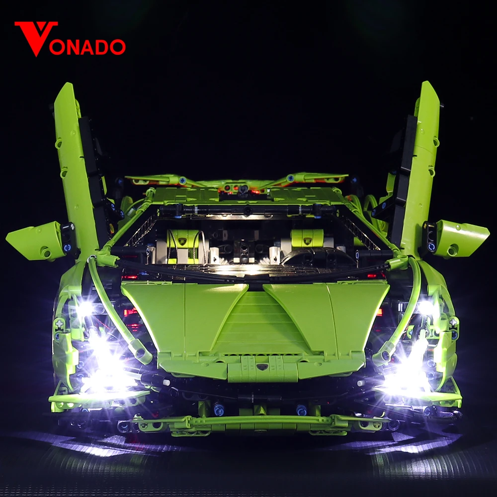 Vonado LED Lighting Set for 42115 Sports Car Light Kit, Not Included the Building Block