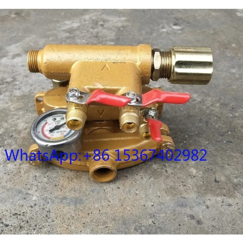 2660 Agricultural Triplex Plunger Spray Pump Parts Pump Head Air Bottle Regulating Valve Gauge Pressure Relief