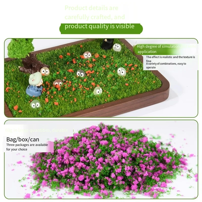 DIY Miniature Artificial Tree Powder Landscape Model Kit Sand Table Scenery Materials for Wargame Train Railway Diorama Models