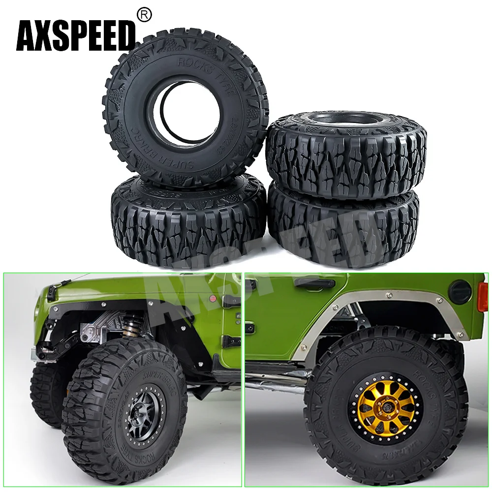 

Резиновые Колесные шины AXSPEED 1/2/4 шт. 2,9 дюйма для Axial SCX6 AXI05000 Wrangler AXI05001 Trail Honcho 1/6 Запчасти для радиоуправляемых автомобилей и грузовиков