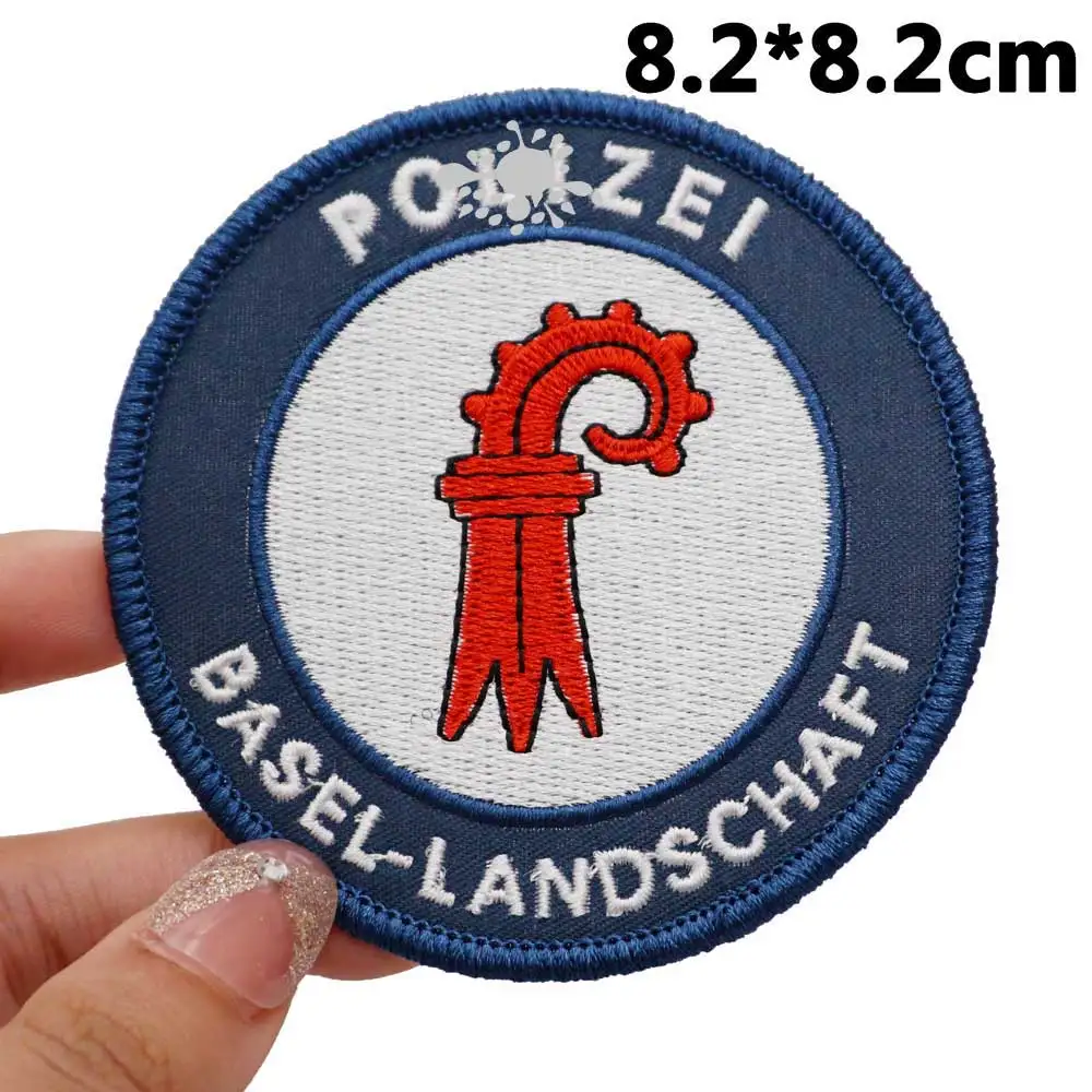 Switzerland Tactical Embroidery Patches for Backpacks and Clothing military Accessories with Hook backing or iron back