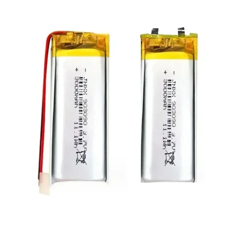 3.7V 3000mAh Rechargeable Polymer Lithium Battery903090  Suitable for Solar Lamp Small Speaker Cervical Heater Massager Speaker