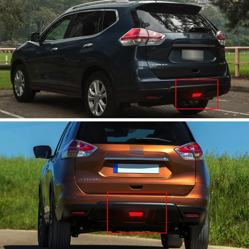 

1PC Car Fog Rear Bumper Brake Spoiler Lamp Cover shell without bulb For Nissan Juke Rogue X-Trail T32 2014 2015 2016 2017 2018