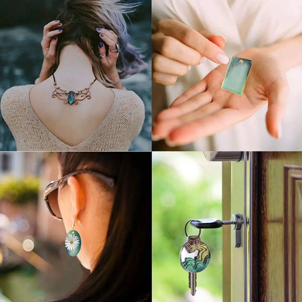 1Set Silicone Pendant Molds DIY Craft Necklace Jewelry Making Crystal Epoxy Resin Durable Practical Pendant Mold