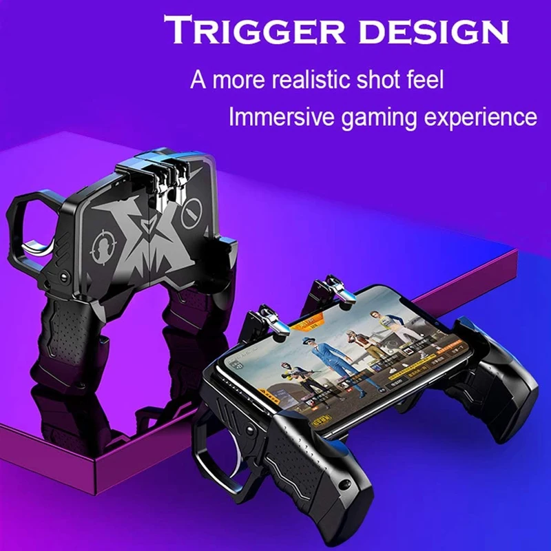 Mobile Game Controller For PUBG/Call Of Duty Buttons L1R1 Shooter Joystick Gamepad For Iphone & Android Phone