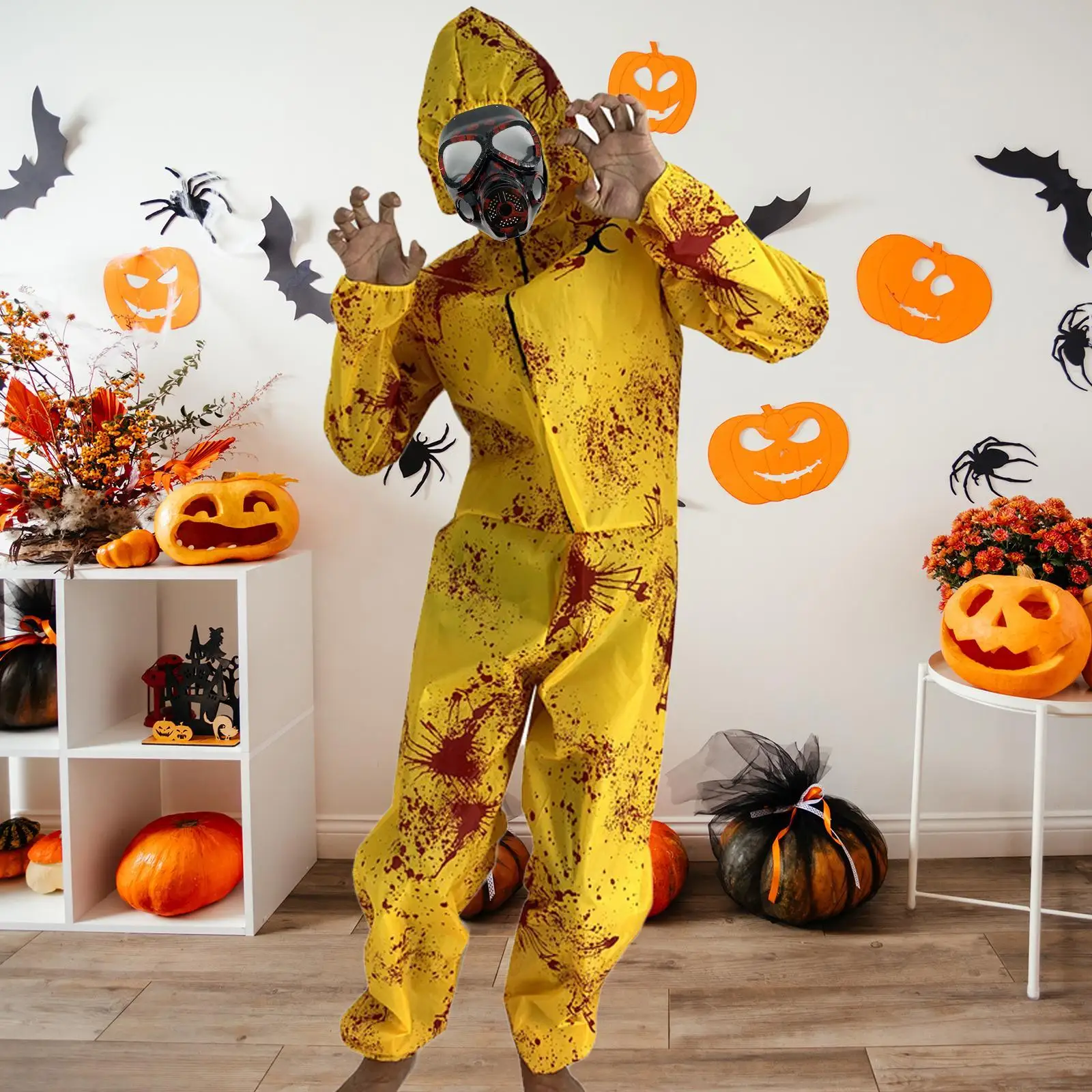 Traje de halloween macacão criativo para homens mulheres confortável cosplay terno para carnavais natal primavera festivais festa feriados