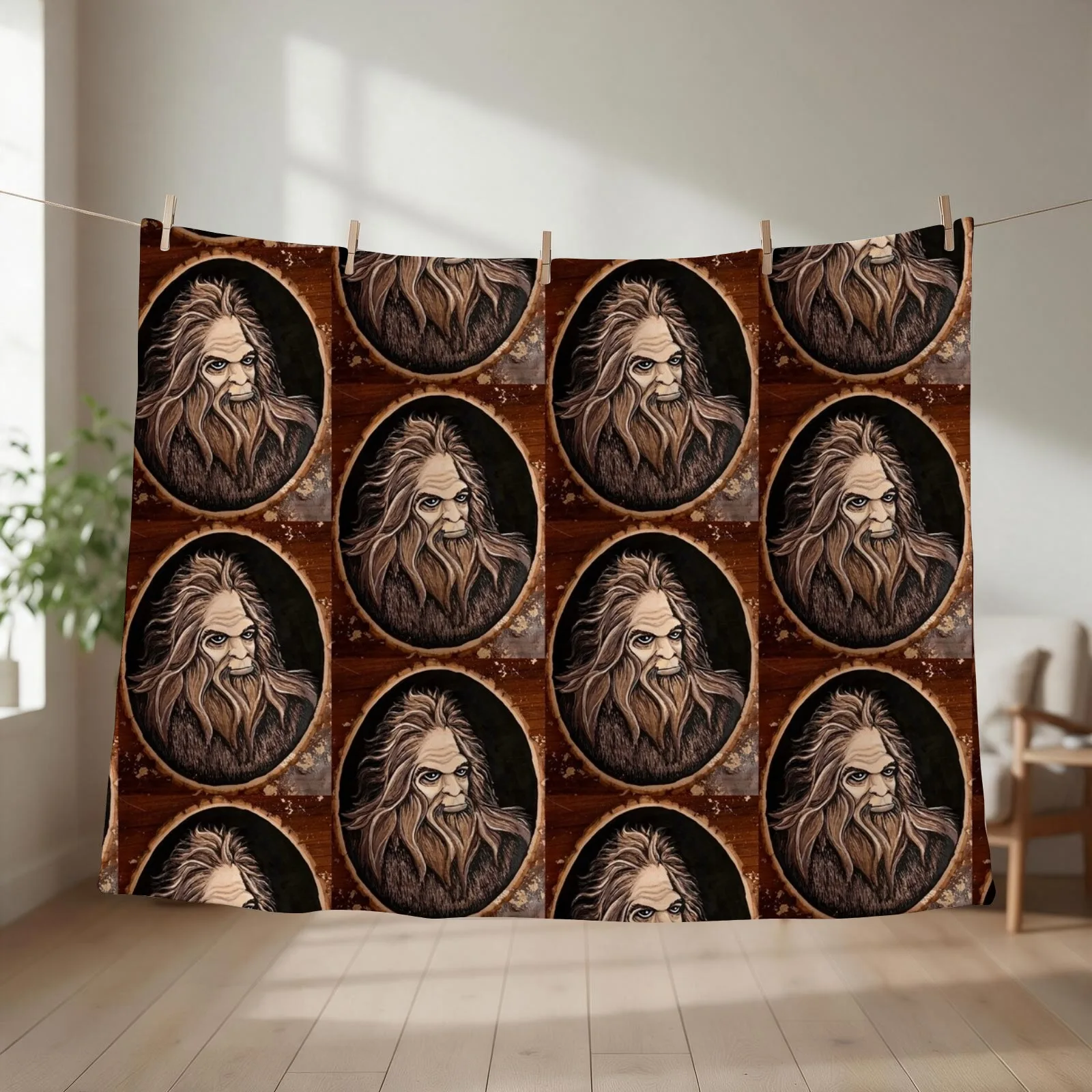 BigFoot Throw Blanket couch cozy soft plush fuzzy picnic outdoor blanket