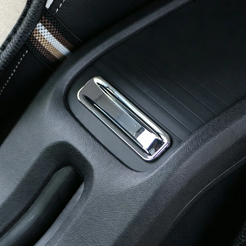 Car Armrest Box Open Handle Decor Cover Trim for Peugeot 2008 2014‑2016 2017 2018 Interior Sequins Styling Sticker Accessories