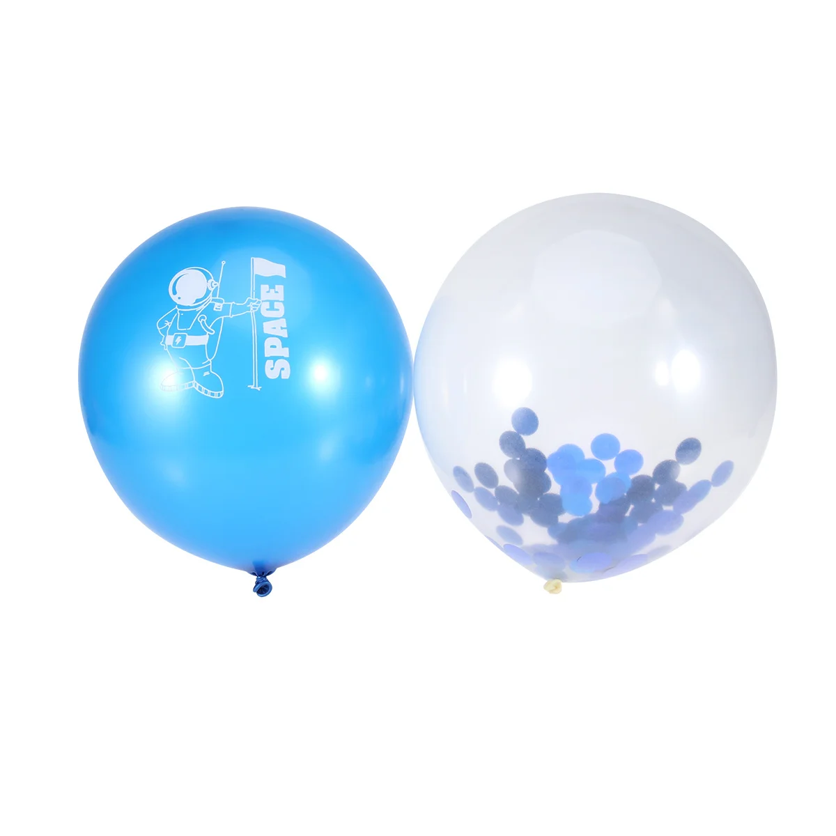 

10Pcs Spaceman Latex Balloons Blue Sequins Outer Space Party for Kids Birthday Gathering Decoration Spaceman Balloon