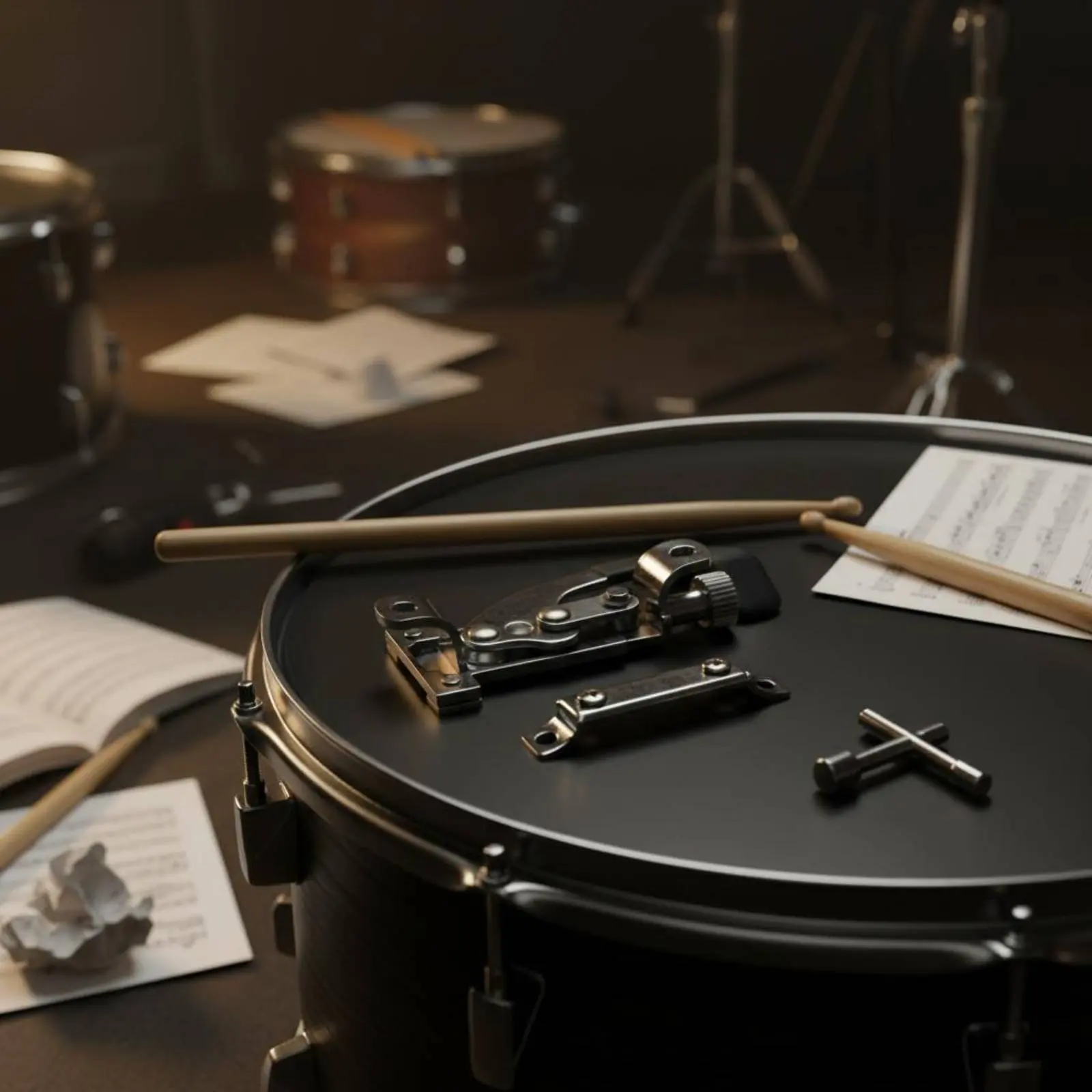 Snare Strainer Adjustable Tension Snare Drum Strainer Drum Throw Lever Zinc Alloy Music Gear Long-Lasting for Drummers