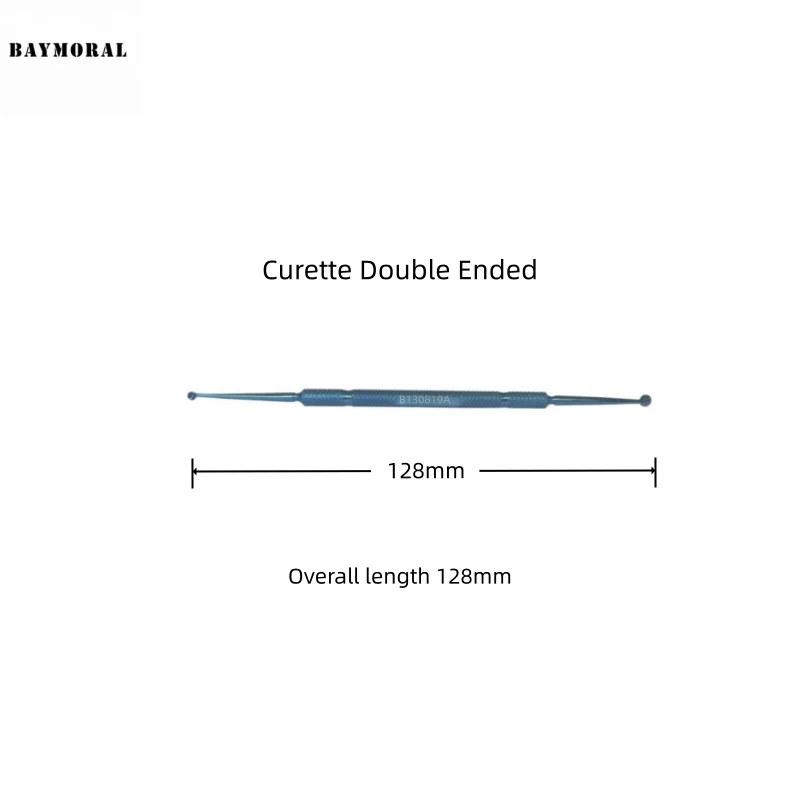 أداة طب العيون كوريت مزدوجة الأطراف لجراحة السناح، تيتانيوم طبي قابل لإعادة الاستخدام #1