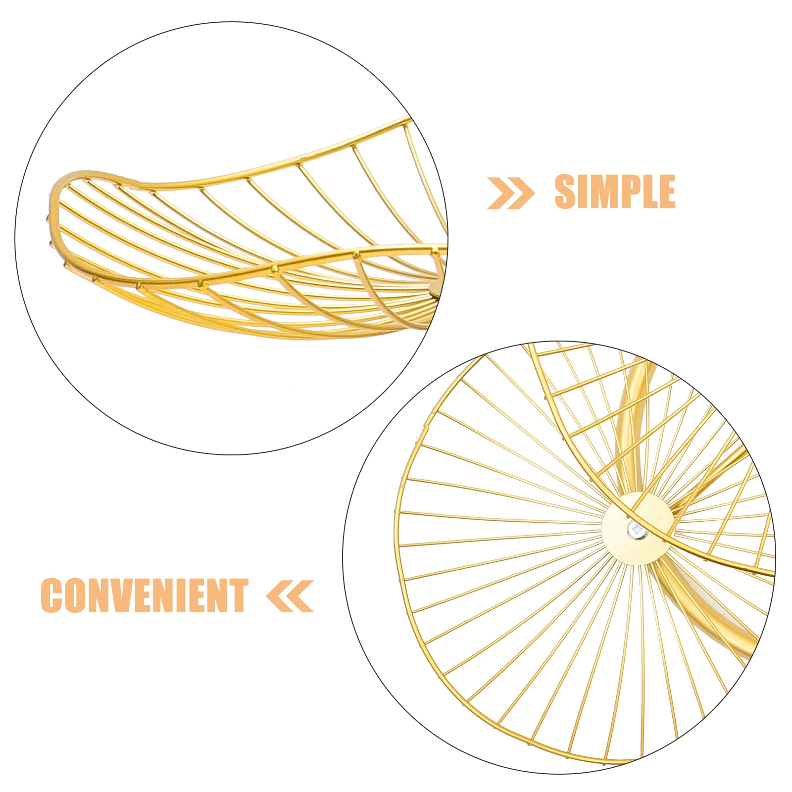 3 الطبقات سلك الحديد سلة فاكهة سلة تخزين معدنية للمطبخ كونترتوب الخضار وجبات خفيفة المنظم وعاء الحديد المطاوع #5