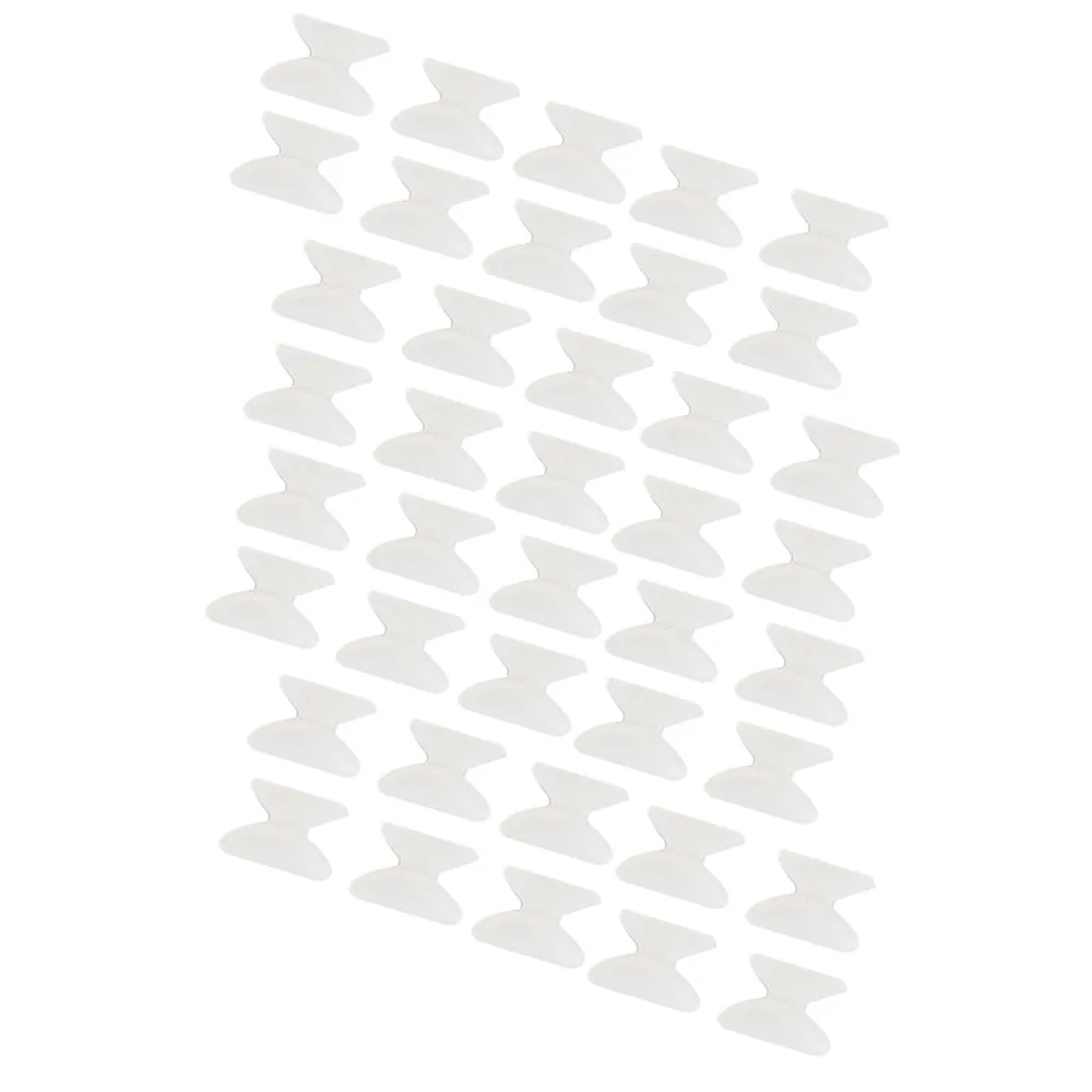 

20 Pairs Soft Silicone Silicone Nose Pads Butterfly Shape Thin 1.8mm Eyeglass Nose Pads Nose Bridge Cushions Spectacles Use