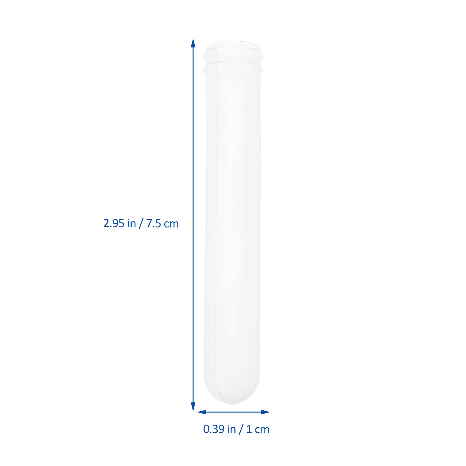 500 Pcs Lab Plastic Containers Laboratory Test Tubes Chemistry Clear Transparent