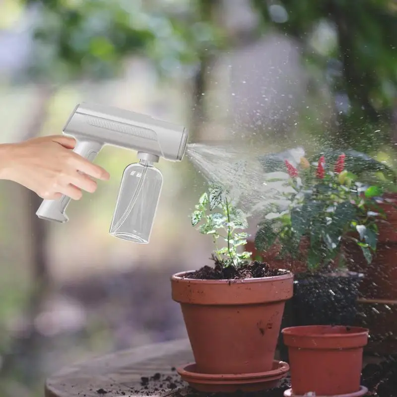 Automatic Plant Mister Handheld Automatic Sprayer Rechargeable Plant Spray Bottle With Rotating Nozzle Battery Powered Sprayer