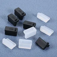 USB Dust Plug Charger Port Cover Cap Female Jack Interface Universal Silicone Dustproof Protector Tablet PC Notebook Laptop