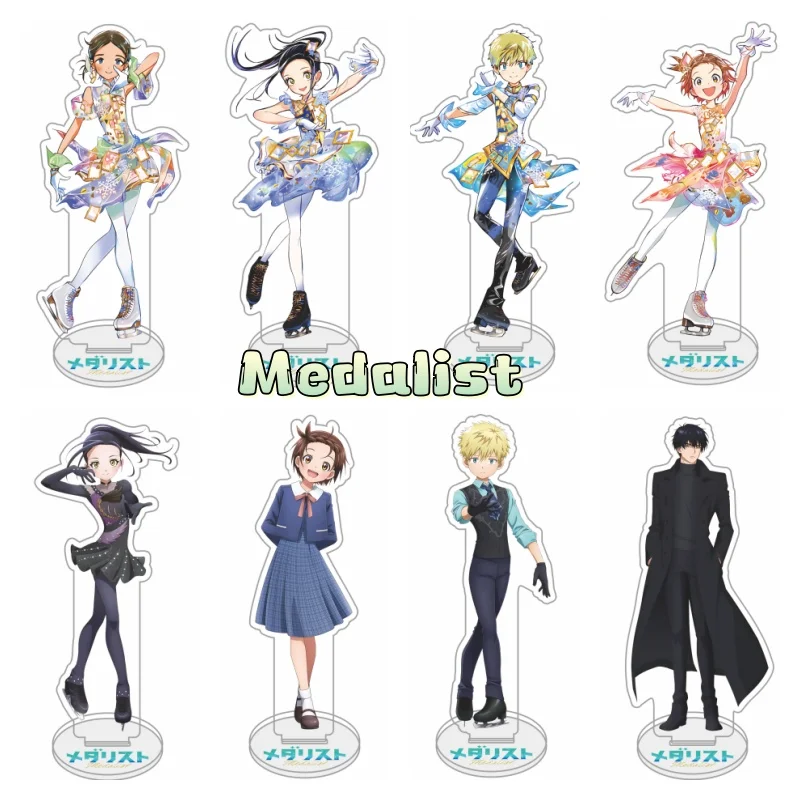 15cm Manga Medalist Inori Yuitsuka Hikaru Kamisaki Anime Acrylic stand Clasp Desk Decor Cartoon Figure Valentine's Day gifts
