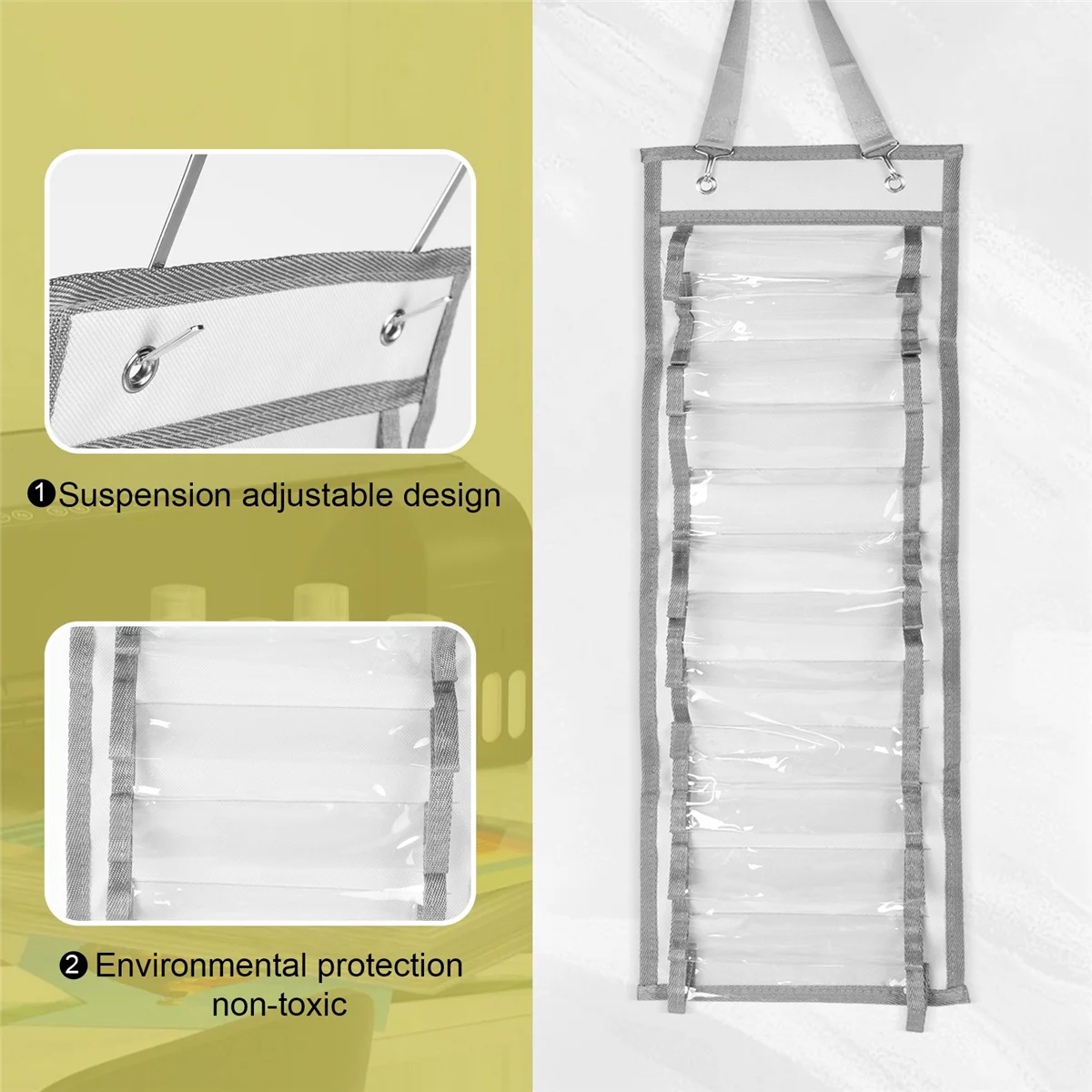 Neues Vinyl-Aufbewahrungsregal, 12-Loch-Vinyl-Organizer, Vinyl-Rollenhalter, für Vinylbögen/Wärmeübertragungspapier/Designzeichnungen