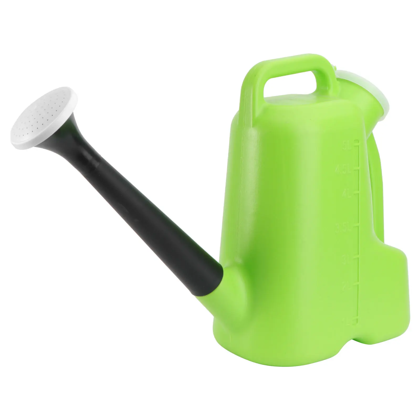 1Pcs Premium Plastic Watering Can with Extra Long Spout 5L Capacity Heavy Duty Watering Pot for Indoor Outdoor Gardening Simple