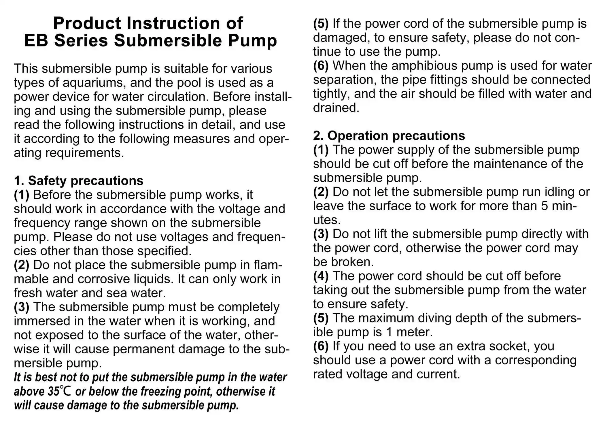 110-240V 50-60Hz Aquarium Submersible Adjustable Fish Tank Water Pump Power Head with Nozzles for Pond, Statuary, Fountain Pump