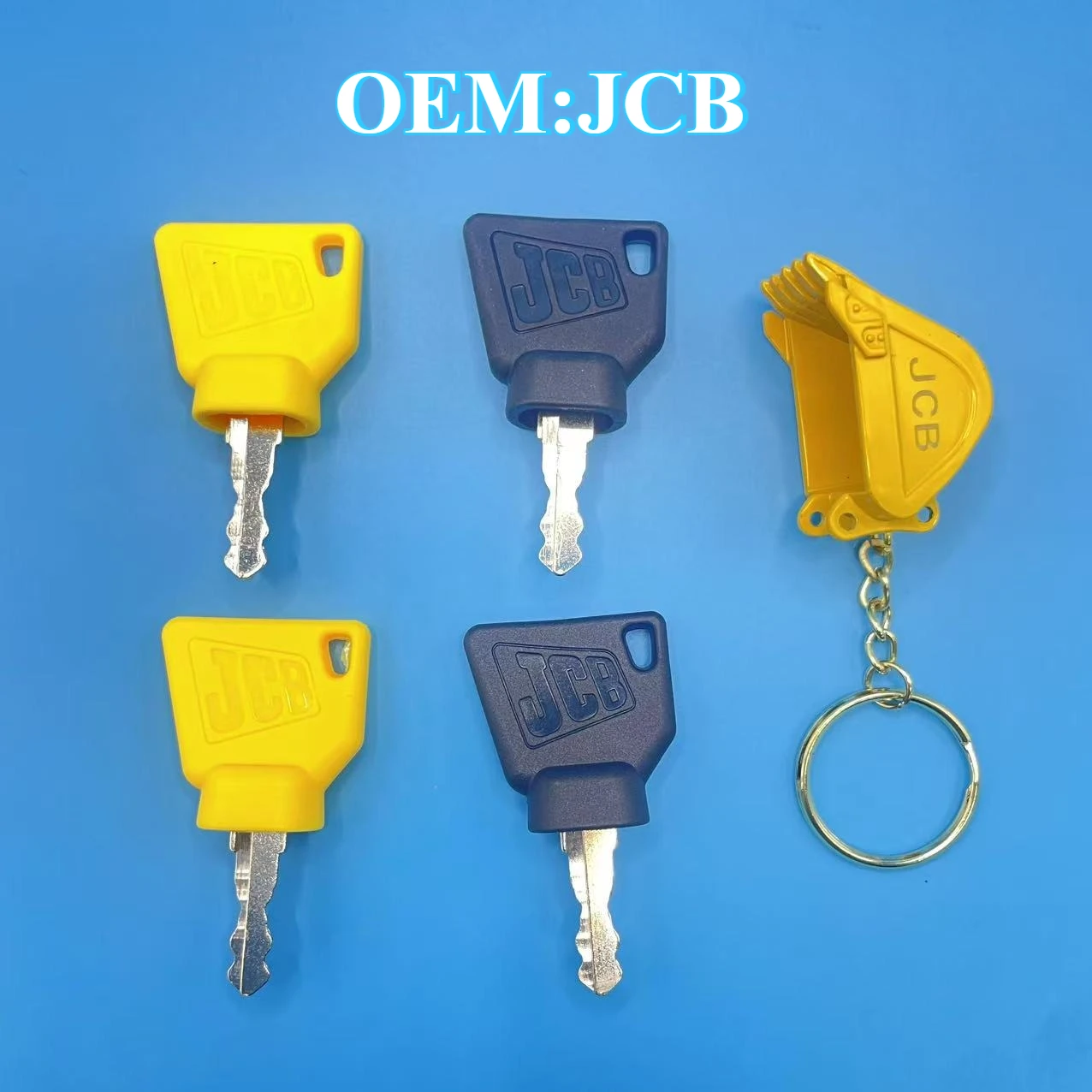

Ignition Switch Starter Key for JCB 3CX Bomag Excavator Fit Most Digger Replacement Parts with Bucket Keychain
