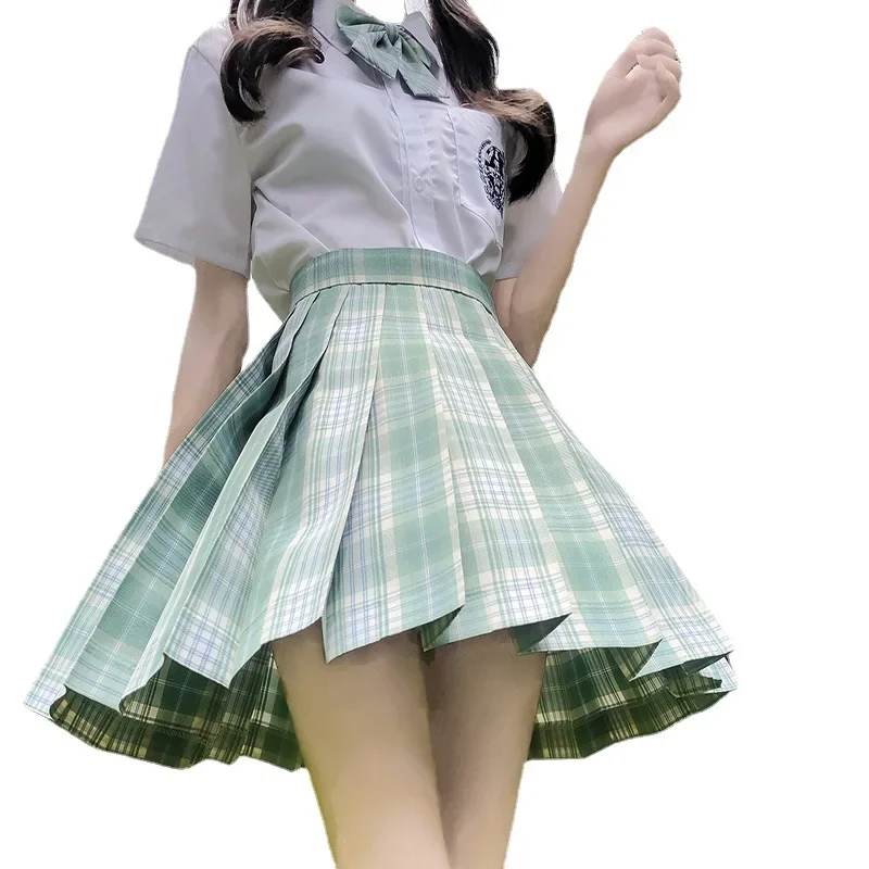 กระโปรงขนาดเล็กสีดำผู้หญิงกระโปรงสั้นลายสก๊อตสีชมพูกระโปรงมีจีบฤดูร้อนฤดูหนาวกระโปรงสั้นกระโปรงสั้นสีขาวน่ารักฮาราจูกุเอวสูงโกธ