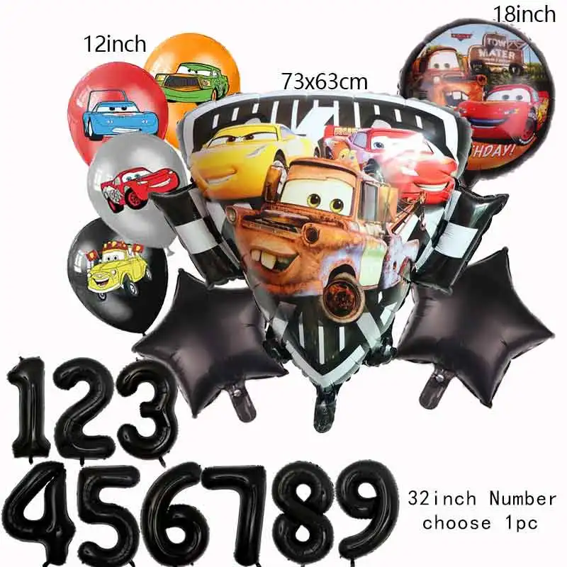 the Cars Ballon Kids Birthday Balloon Party Decoration Supplies Girl Gift Maikun Racing Game Decor Home Garden Baby Shower Toy