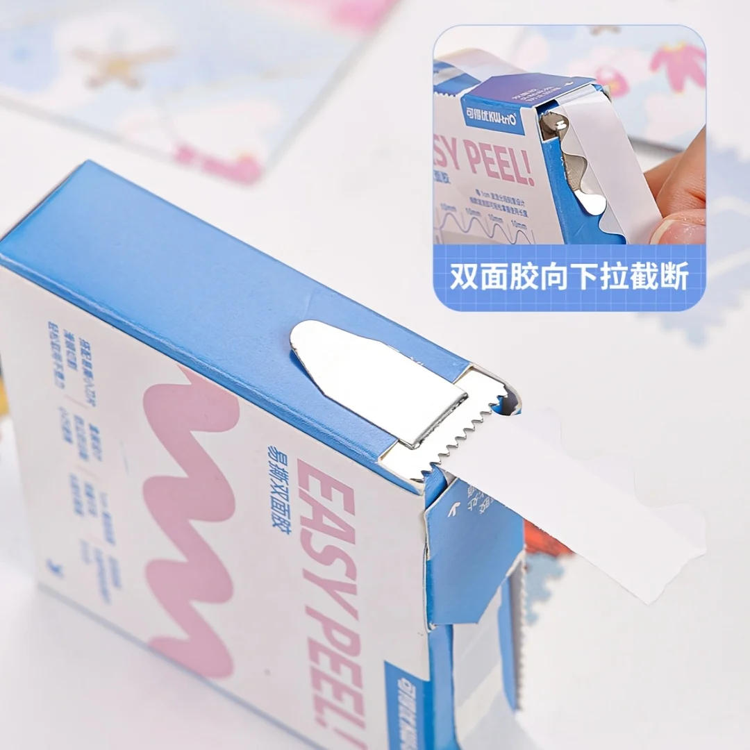 1pc User-Friendly Double-Sided Adhesive Tape, Handcrafted High-Viscosity Fixation, for Office Stationery Items