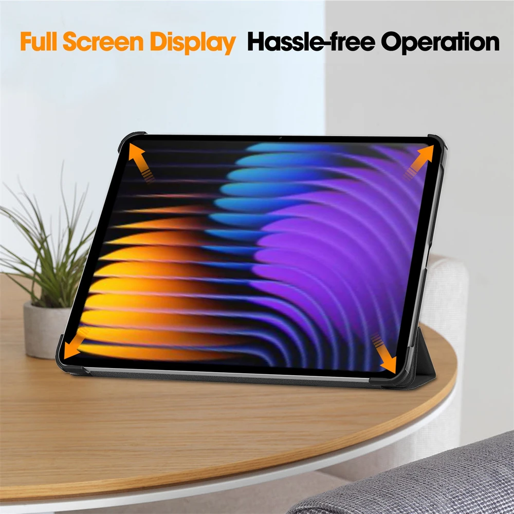 Coque En Cuir PU Pour Xiaomi Pad 7 / 7 Pro 11.2" - Avec Support Multi-angles Et Pochettes à Cartes, Bleu - 5