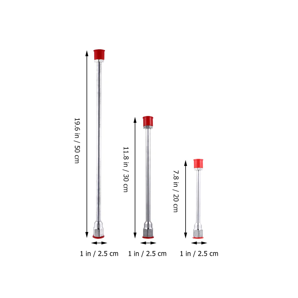 Aste di prolunga per spruzzatore di vernice airless da 3 pezzi Pali di prolunga per spruzzatore Aste di prolunga per strumento di vernice Bacchetta per vernice spray