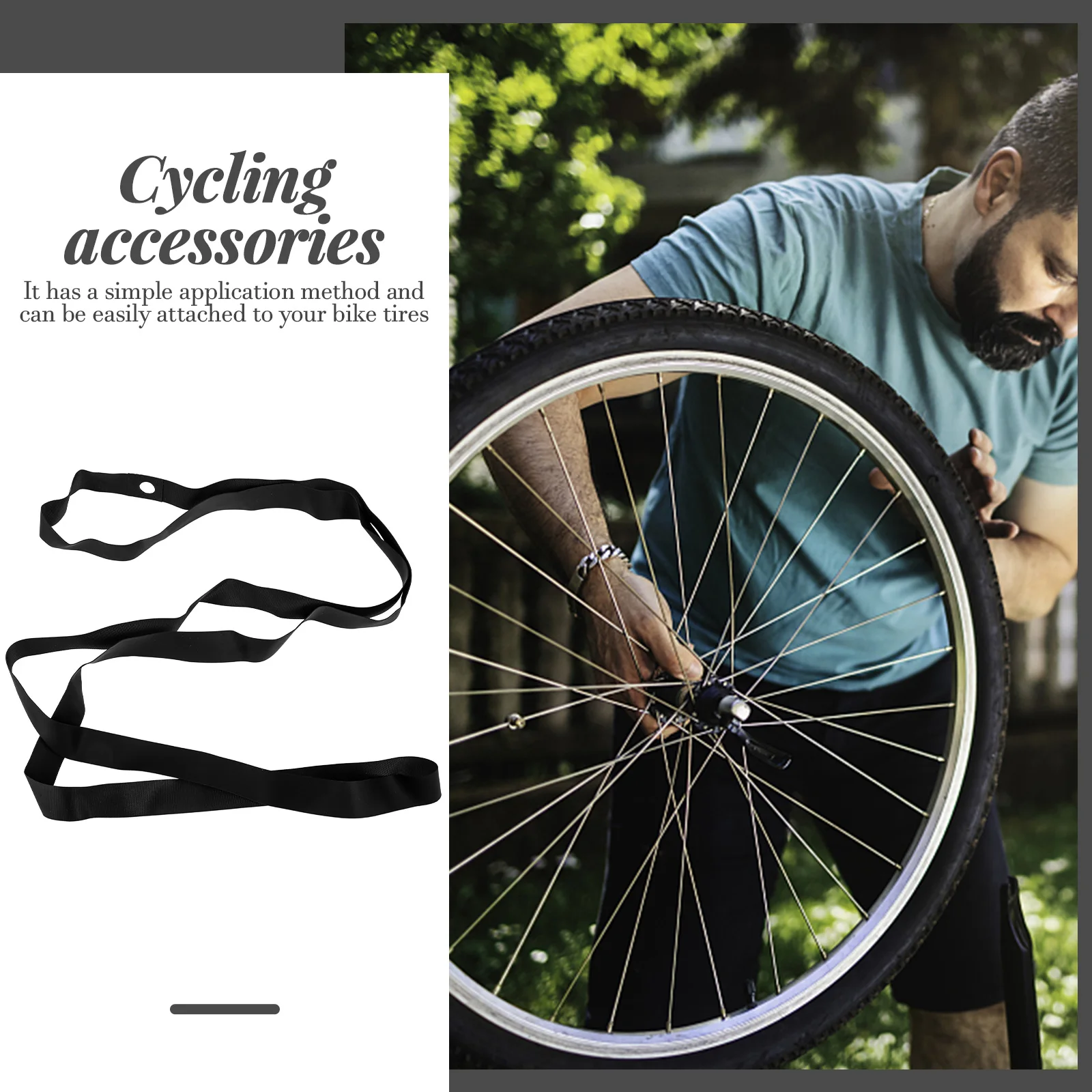 

2pcs Bicycle Inner Tube Rim Tape Pvc Puncture Resistant Lightweight Bike Tire Protector For Cycling Accessories